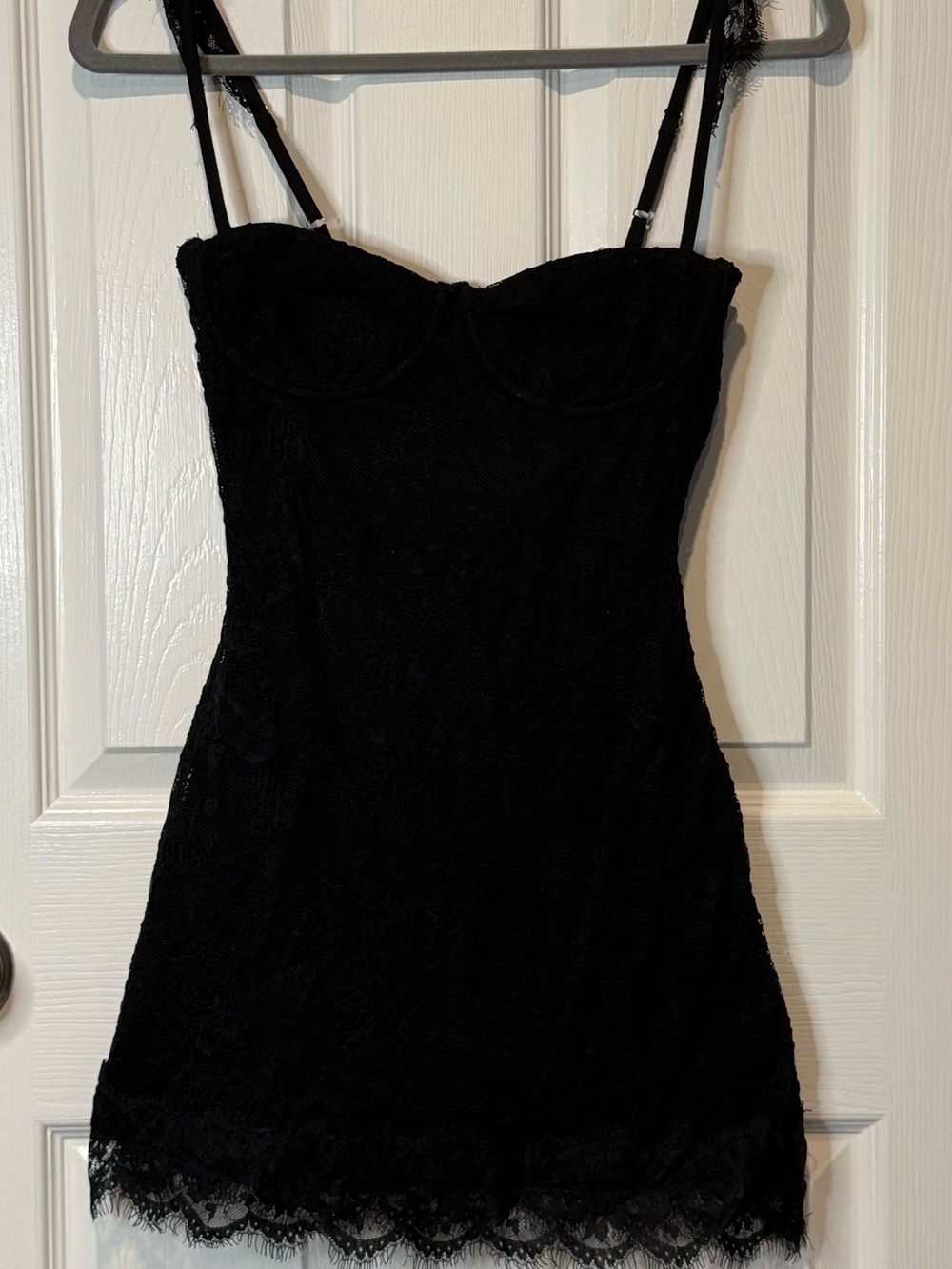 Princess Polly Black Lace Mini Dress